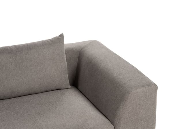 Sofa Brun Polyesterstoff 3-seter Puter Armlener Moderne design Stue