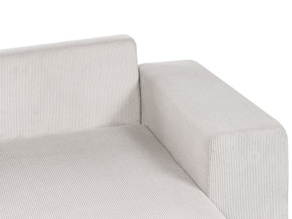 Vänster hörn Soffa Ljusbeige Manchester 3 Sits Extra Prydnadskuddar Modernt Vardagsrum