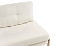 Miniatyrbilde 11 av 11: Sovesofa Hvit Bouclé Metallben 2-seter Puter Ekstra soveplass Skandinavisk stil Moderne