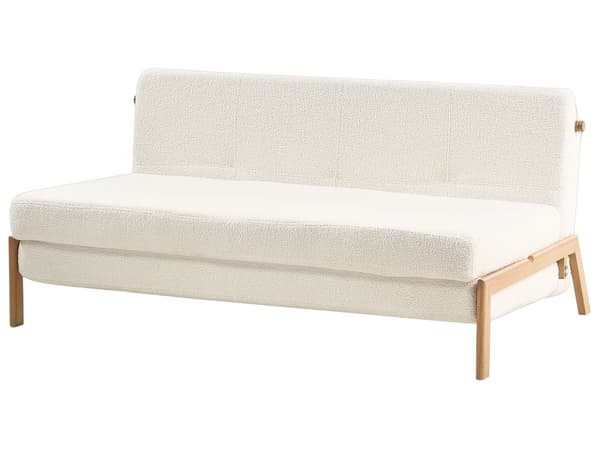 3 Personers Lysegrå Sovesofa med Sovefunktion Skandinavisk Design