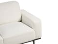 Miniatyrbilde 9 av 11: Sofa Hvit Boucle Svart Metallben 215 x 87 x 72 cm 3 Seter Klassisk Sofa Sofa Stue Moderne