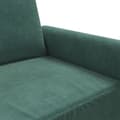 Miniatyrbild 7 av 10: vidaXL 3-sitssoffa mörkgrön 180 cm sammet