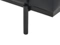 Miniatyrbillede 11 af 11: Sofa sort kunstlæder metalben 215 x 87 x 72 cm 3-personers klassisk sofa sofa stue moderne