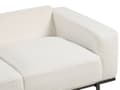Miniatyrbillede 9 af 11: Sofa Hvid Boucle Sort Metalben 156 x 87 x 72 cm 2-personers Klassisk Sofa Sofa Stue Moderne stil