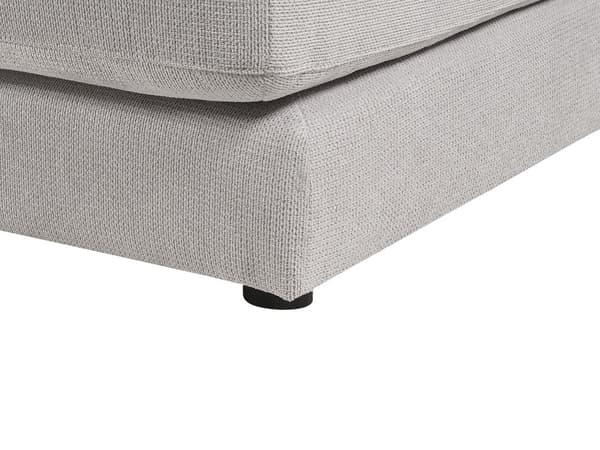 Hjørnesofa med Chaiselong Grå Polyester 3 Personers Sofa L Formet Dyb Sofahjørne Siddemøbel Blød Stofsofa Venstrevendt
