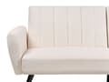 Miniatyrbilde 7 av 11: Sovesofa Lys beige Stoff Polstret Sovesofa Konvertible Elegant Glam Moderne Stue Soverom