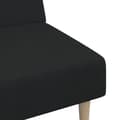 Miniatyrbild 8 av 11: vidaXL Bäddsoffa 2-sits svart tyg