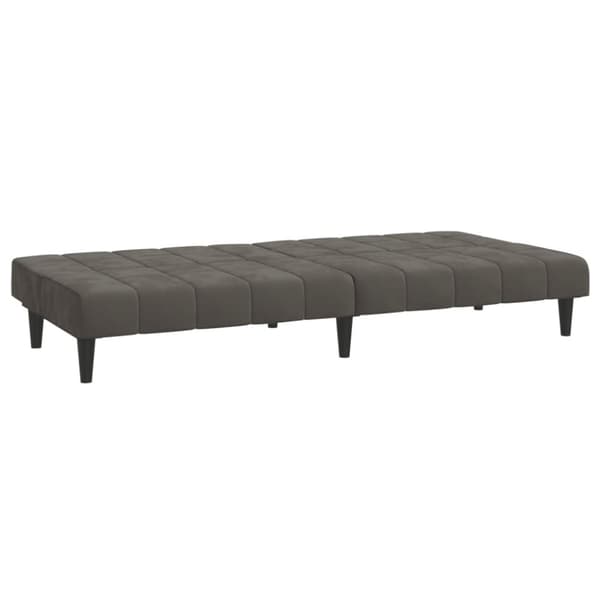 vidaXL 2-personers sovesofa fløjl mørkegrå