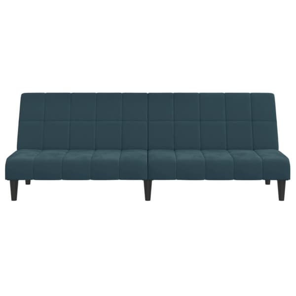 vidaXL 2-personers sovesofa fløjl blå