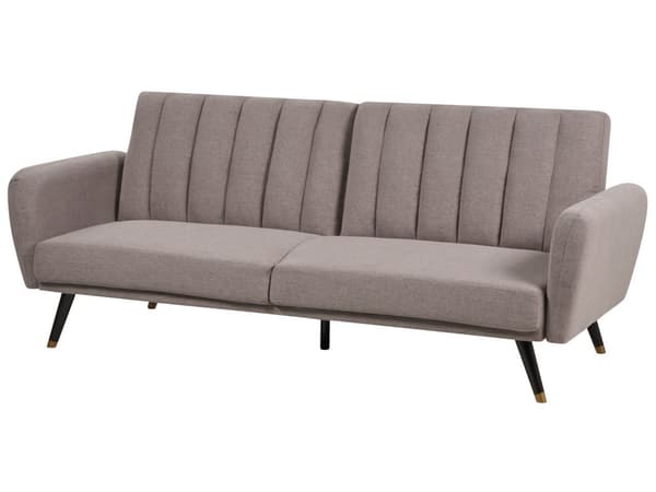 Sovesofa i lysebrunt stof med polstret sovesofa Elegant Glam Modern Living Room Bedroom