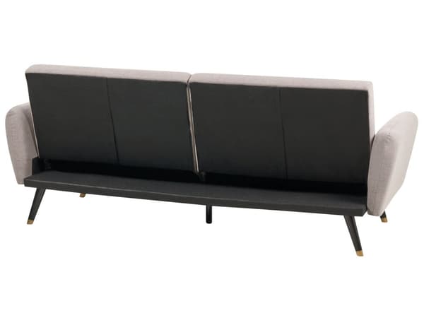 Sovesofa i lysebrunt stof med polstret sovesofa Elegant Glam Modern Living Room Bedroom