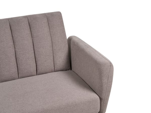 Sovesofa i lysebrunt stof med polstret sovesofa Elegant Glam Modern Living Room Bedroom