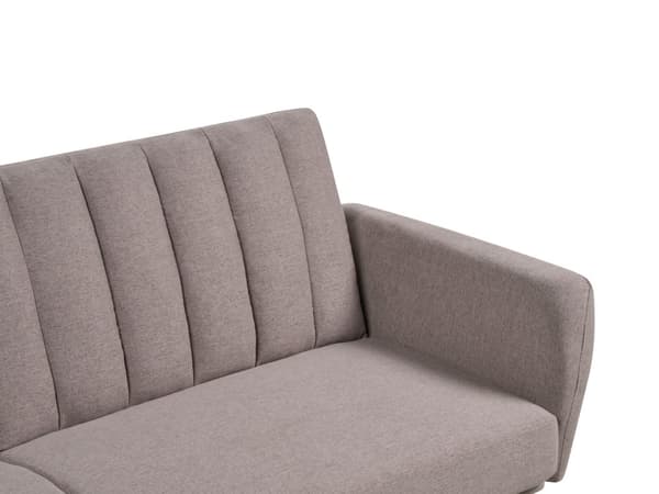 Sovesofa i lysebrunt stof med polstret sovesofa Elegant Glam Modern Living Room Bedroom