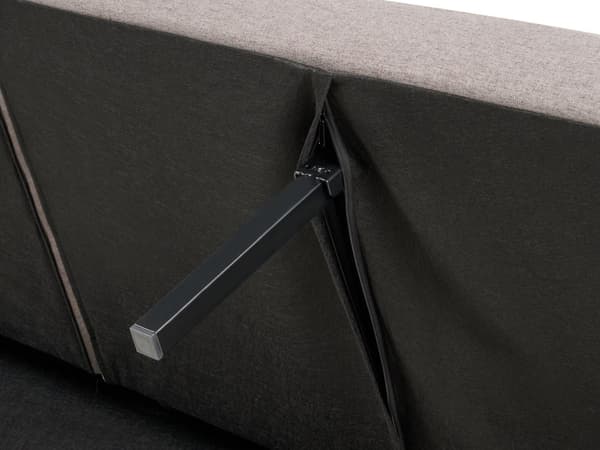 Sovesofa i lysebrunt stof med polstret sovesofa Elegant Glam Modern Living Room Bedroom