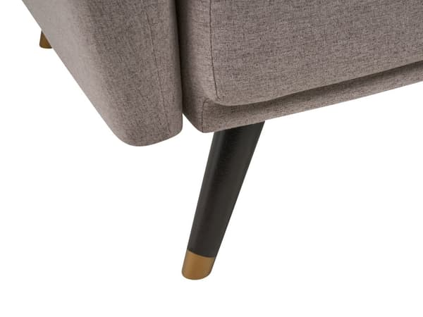 Sovesofa i lysebrunt stof med polstret sovesofa Elegant Glam Modern Living Room Bedroom