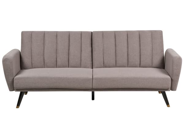 Sovesofa i lysebrunt stof med polstret sovesofa Elegant Glam Modern Living Room Bedroom