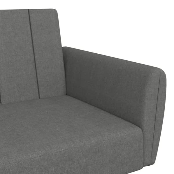 vidaXL 2-personers sovesofa stof lysegrå