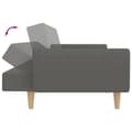 Miniatyrbild 6 av 11: vidaXL Bäddsoffa 2-sits ljusgrå tyg