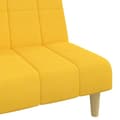 Miniatyrbild 8 av 11: vidaXL Bäddsoffa 2-sits gul tyg