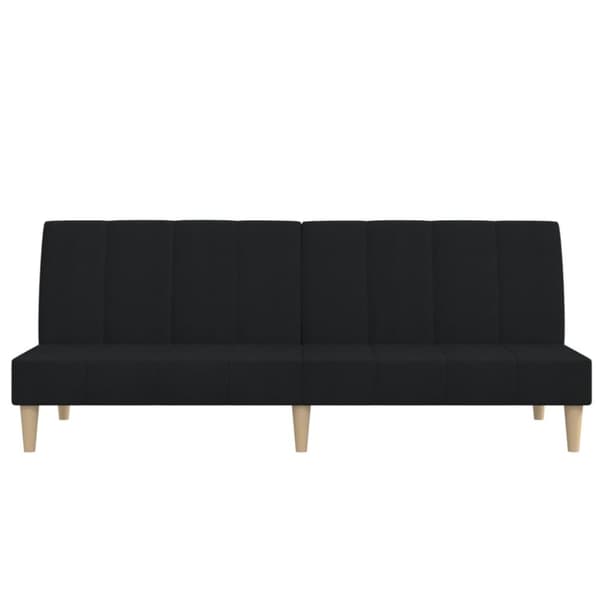 vidaXL 2-personers sovesofa stof sort
