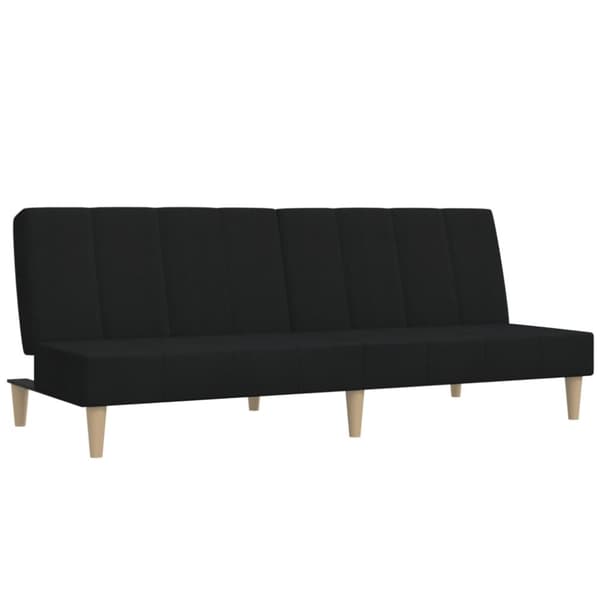 vidaXL 2-personers sovesofa stof sort