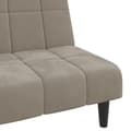 Miniatyrbillede 8 af 11: vidaXL 2-personers sovesofa fløjl lysegrå