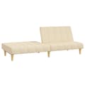 Miniatyrbillede 3 af 11: vidaXL 2-personers sovesofa stof cremefarvet