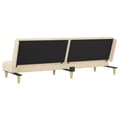 Miniatyrbillede 6 af 11: vidaXL 2-personers sovesofa stof cremefarvet