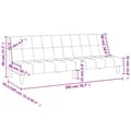 Miniatyrbillede 10 af 11: vidaXL 2-personers sovesofa stof cremefarvet