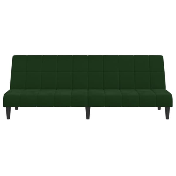 vidaXL 2-personers sovesofa fløjl mørkegrøn