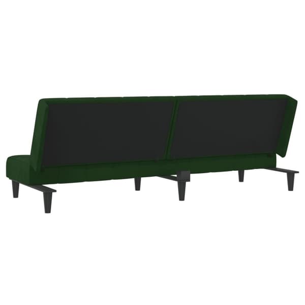 vidaXL 2-personers sovesofa fløjl mørkegrøn