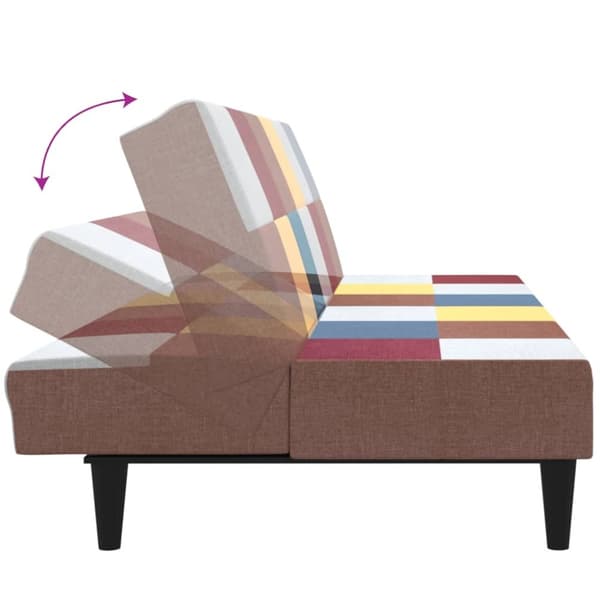 vidaXL 2-personers sovesofa stof
