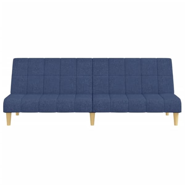 vidaXL Bäddsoffa 2-sits blå tyg