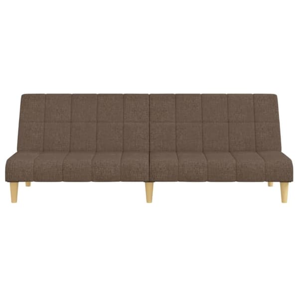 vidaXL Bäddsoffa 2-sits taupe tyg