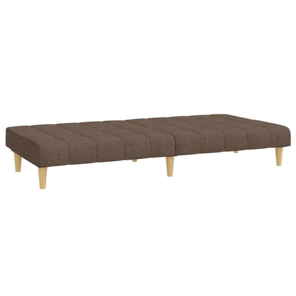 vidaXL Bäddsoffa 2-sits taupe tyg