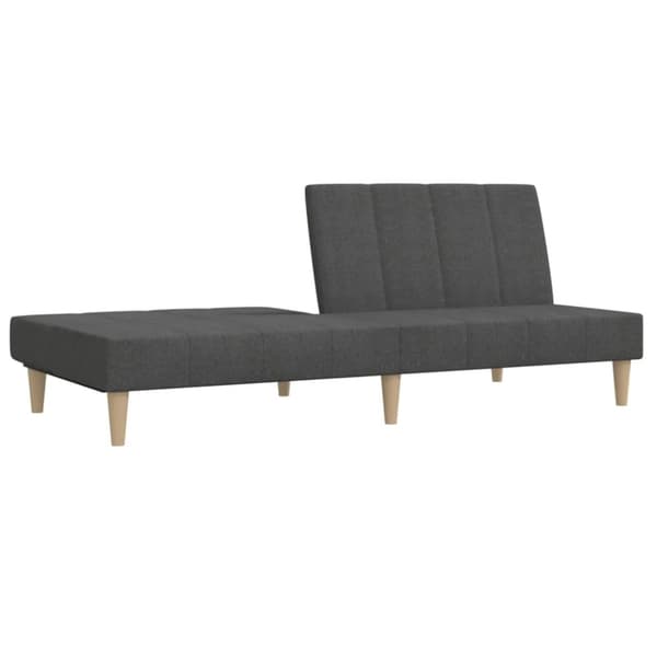 vidaXL 2-personers sovesofa stof mørkegrå