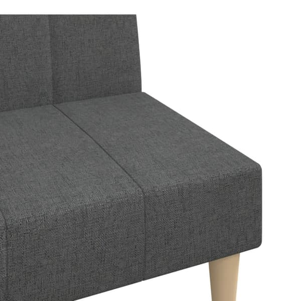 vidaXL 2-personers sovesofa stof mørkegrå