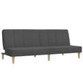 Miniatyrbillede 2 af 11: vidaXL 2-personers sovesofa stof mørkegrå