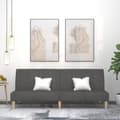 Miniatyrbillede 1 af 11: vidaXL 2-personers sovesofa stof mørkegrå