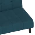 Miniatyrbild 10 av 11: vidaXL Bäddsoffa 2-sits blå sammet