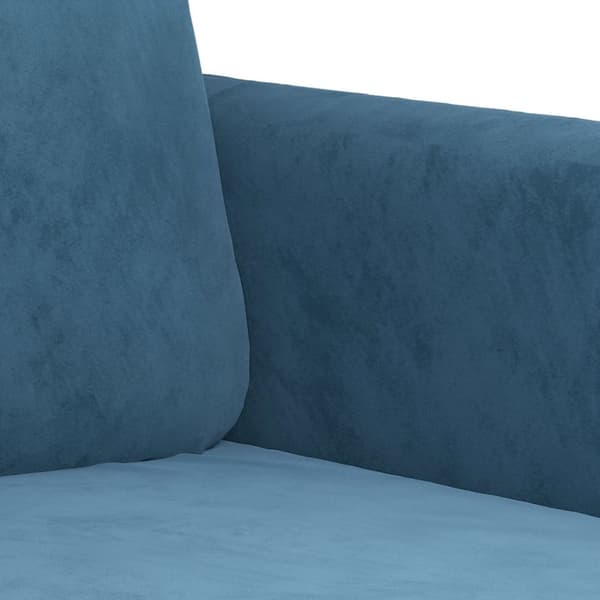 vidaXL sofasæt 3 dele velour blå