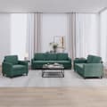 Miniatyrbillede 8 af 8: vidaXL sofasæt 3 dele velour mørkegrøn