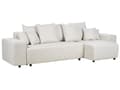 Miniatyrbilde 5 av 11: Venstrevendt sofa Lys beige Stoff 3-seter Ekstra pynteputer Oppbevaring Sovefunksjon Moderne design Stue