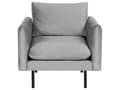 Miniatyrbilde 8 av 11: Stuesett Grått fløyelsstoff med svarte ben Hjørnesofa 3-seters lenestol Moderne retrostil