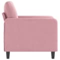 Miniatyrbillede 3 af 8: vidaXL lænestol 60 cm velour lyserød