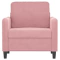 Miniatyrbillede 2 af 8: vidaXL lænestol 60 cm velour lyserød