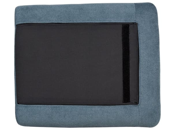 Sohva sininen chenille kangas verhoilu alumiinijalat kolmelle pehmusteet moderni retro tyyli