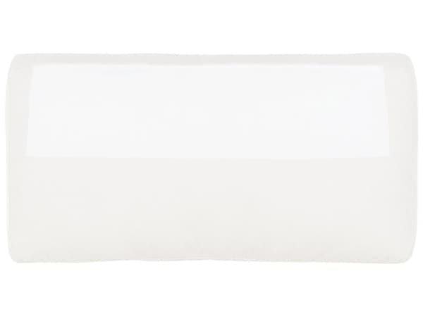 Vänster 4-sits hörnsoffa Vit tygklädd Track Armstöd Extra kuddar Minimalistisk modern stil