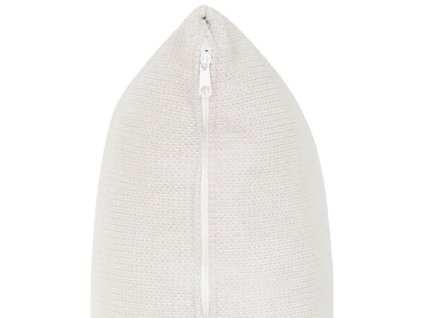 Vänster 4-sits hörnsoffa Vit tygklädd Track Armstöd Extra kuddar Minimalistisk modern stil