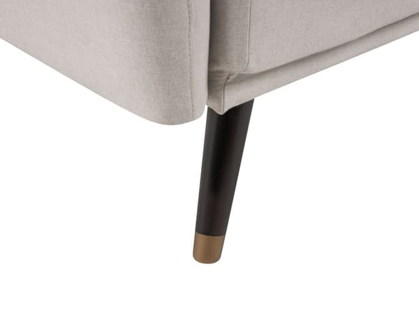Bäddsoffa Beige Tyg Klädd Sovsoffa Konvertibel Elegant Glam Modern Vardagsrum Sovrum